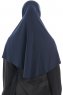  Ajda - Marineblauw Hijab Met Rits