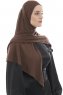  Ajda - Bruin Hijab Met Rits
