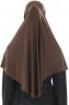  Ajda - Bruin Hijab Met Rits