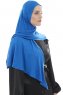  Ajda - Blauw Hijab Met Rits