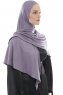  Ajda - Donkerpaars Hijab Met Rits