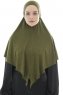  Ajda - Khaki Hijab Met Rits