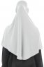  Ajda - Lichtgrijs Hijab Met Rits