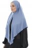  Ajda - Indigo Hijab Met Rits