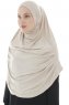 Roxelana - Licht Taupe Al Amira Lang Hijab