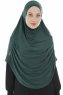 Roxelana - Donkergroen Al Amira Lang Hijab