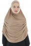 Roxelana - Lichtbruin Al Amira Lang Hijab