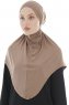 Sefa - Donker Taupe Al Amira One-Piece Hijab