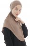 Sefa - Donker Taupe Al Amira One-Piece Hijab