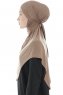 Sefa - Donker Taupe Al Amira One-Piece Hijab