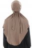 Sefa - Donker Taupe Al Amira One-Piece Hijab