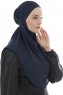 Ebrar - Marineblauw Al Amira Crepe Chiffon Hijab