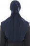 Ebrar - Marineblauw Al Amira Crepe Chiffon Hijab