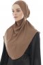 Ebrar - Bruin Al Amira Crepe Chiffon Hijab
