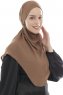 Ebrar - Bruin Al Amira Crepe Chiffon Hijab