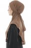 Ebrar - Bruin Al Amira Crepe Chiffon Hijab