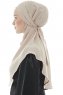 Ebrar - Licht Taupe Al Amira Crepe Chiffon Hijab