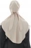 Ebrar - Licht Taupe Al Amira Crepe Chiffon Hijab