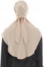 Ebrar - Beige Al Amira Crepe Chiffon Hijab