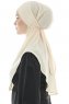 Ebrar - Licht Beige Al Amira Crepe Chiffon Hijab