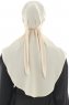 Ebrar - Licht Beige Al Amira Crepe Chiffon Hijab