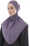 Ebrar - Donkerpaars Al Amira Crepe Chiffon Hijab