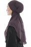 Ebrar - Purper Al Amira Crepe Chiffon Hijab