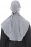 Ebrar - Lichtgrijs Al Amira Crepe Chiffon Hijab