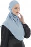 Ebrar - Lichtblauw Al Amira Crepe Chiffon Hijab