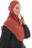 Ebrar - Baksteenrood Al Amira Crepe Chiffon Hijab