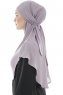 Ebrar - Steen Grijs Al Amira Crepe Chiffon Hijab