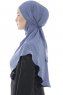 Ebrar - Indigo Al Amira Crepe Chiffon Hijab