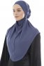 Ebrar - Royal Blue Al Amira Crepe Chiffon Hijab
