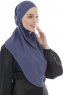 Ebrar - Royal Blue Al Amira Crepe Chiffon Hijab