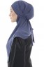 Ebrar - Royal Blue Al Amira Crepe Chiffon Hijab