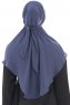 Ebrar - Royal Blue Al Amira Crepe Chiffon Hijab