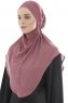 Ebrar - Rose Pink Al Amira Crepe Chiffon Hijab