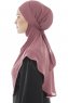 Ebrar - Rose Pink Al Amira Crepe Chiffon Hijab