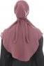Ebrar - Rose Pink Al Amira Crepe Chiffon Hijab