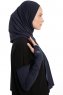Azize - Marineblauw Pro Scarf Sport Hijab Set