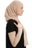 Azize - Licht Taupe Pro Scarf Sport Hijab Set
