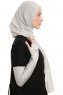 Azize - Lichtgrijs Pro Scarf Sport Hijab Set