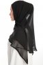 Eylem - Zwart One Piece Chiffon Hijab