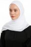 Eylem - Wit One Piece Chiffon Hijab