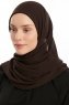 Eylem - Bruin One Piece Chiffon Hijab