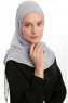 Eylem - Lichtgrijs One Piece Chiffon Hijab