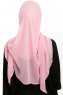 Eylem - Roze One Piece Chiffon Hijab