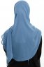 Eylem - Indigo One Piece Chiffon Hijab
