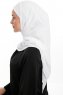 Sahar - Wit One Piece Chiffon Hijab