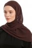 Sahar - Bruin One Piece Chiffon Hijab